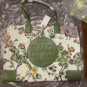 Tory Burch Ella Printed Tote Winter Sage
